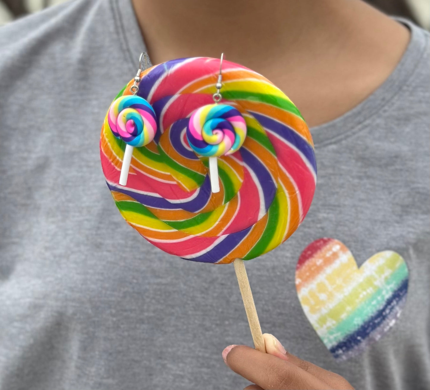 Rainbow Swirl Lollipops