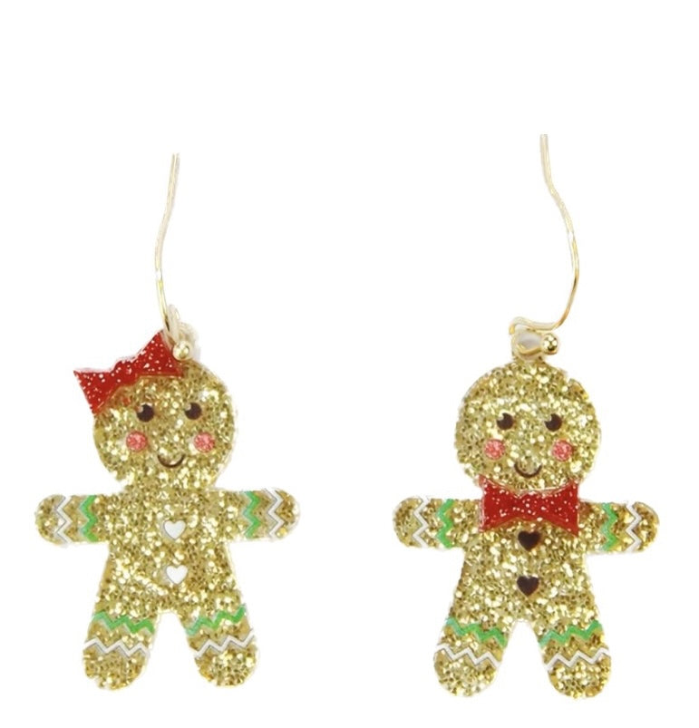 Glitter Gingerbread Man and Woman