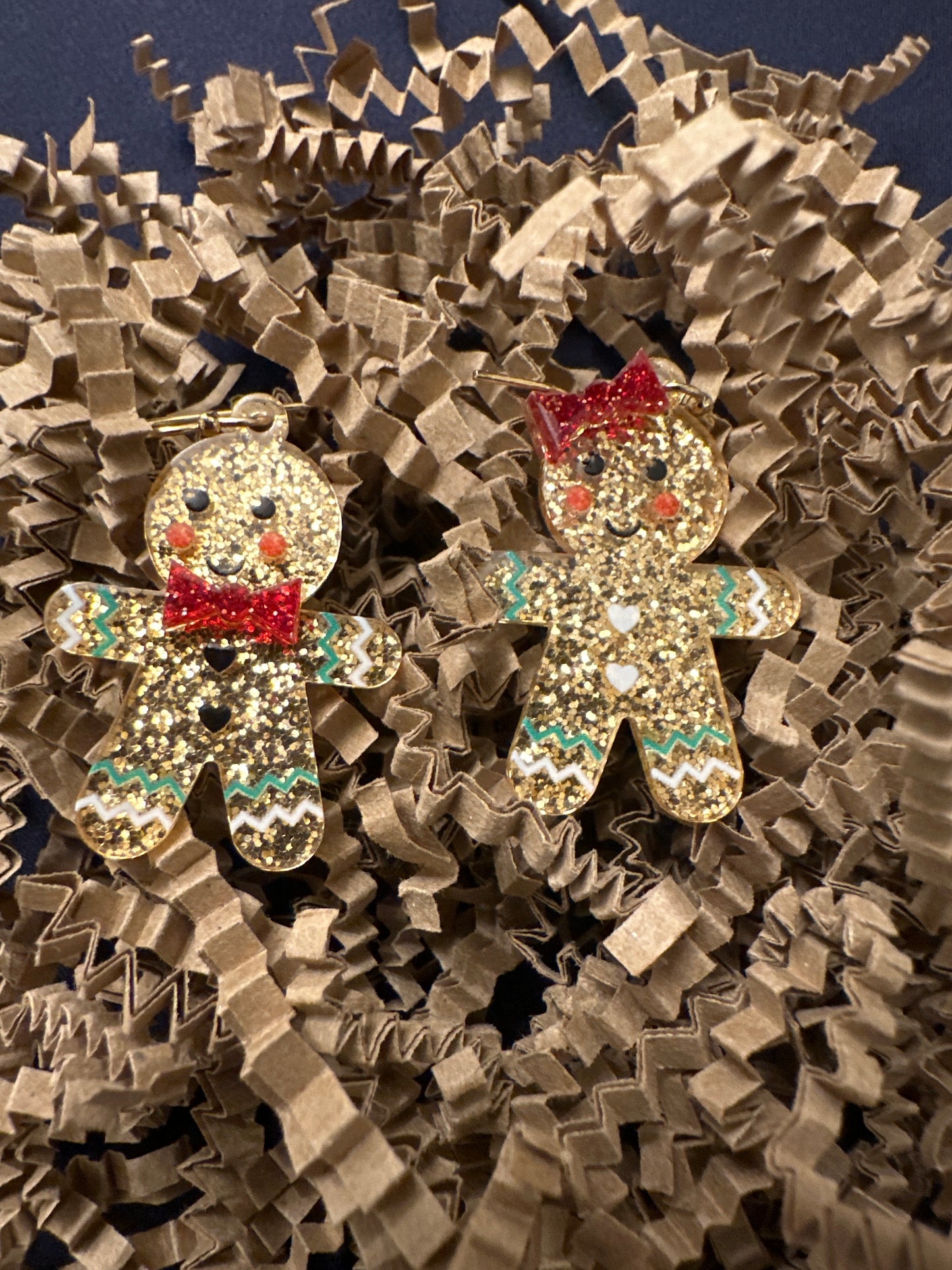 Glitter Gingerbread Man and Woman