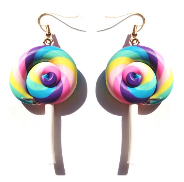 Rainbow Swirl Lollipops