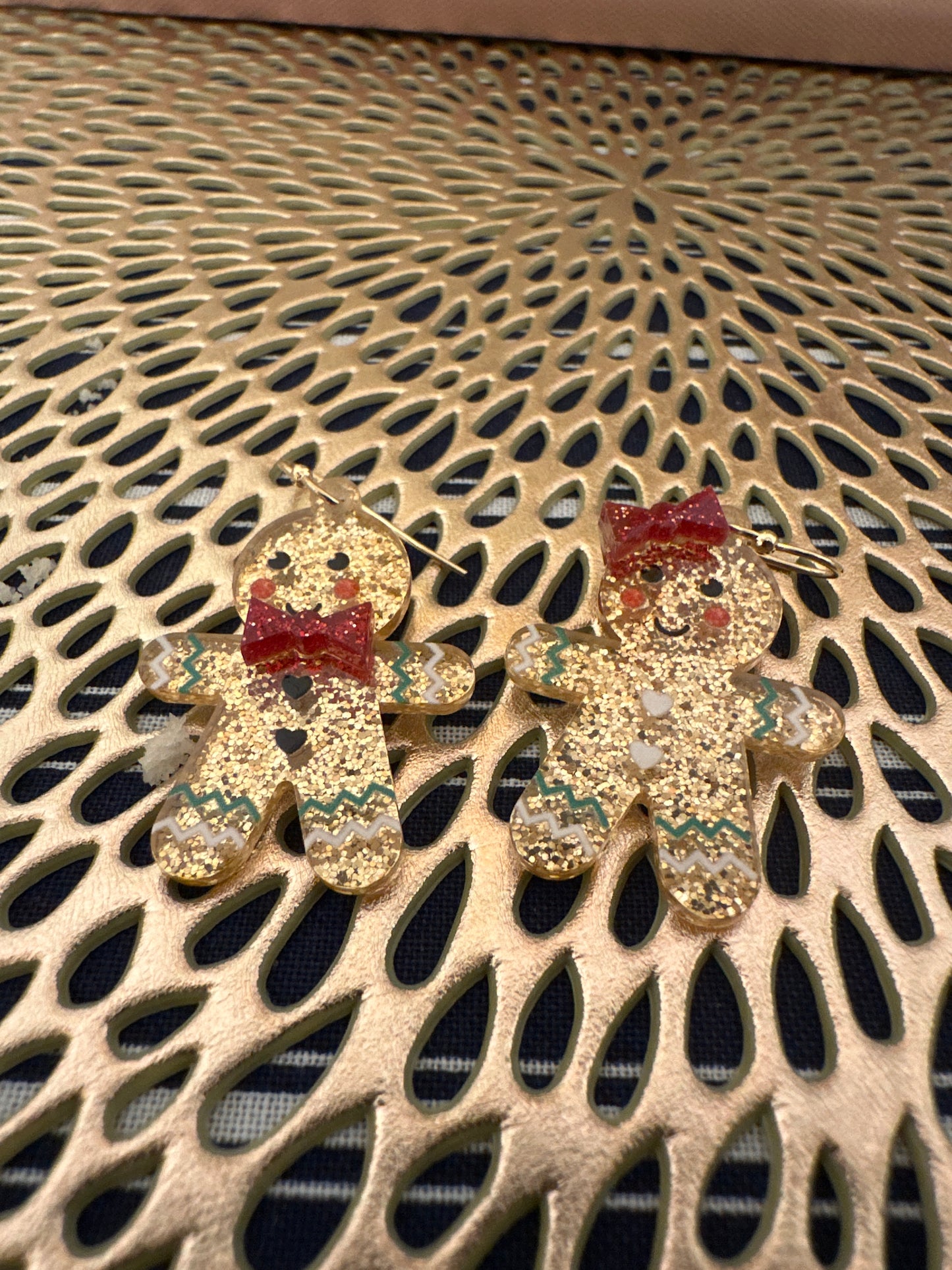 Glitter Gingerbread Man and Woman